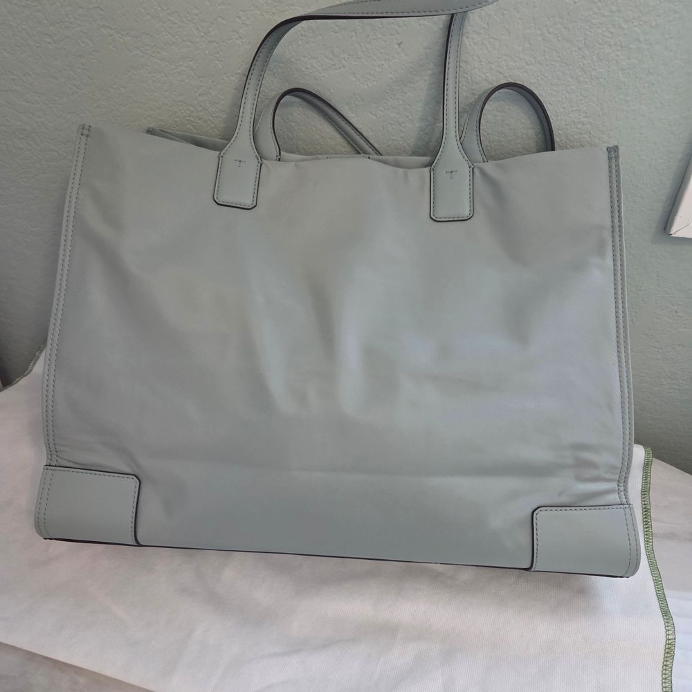 Tory Burch ELLA Tote Bag Blue Celadon - Picture 4 of 13